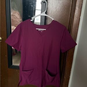 Women's Cranberry Scrub Set